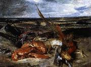 Eugene Delacroix Still-Life with Lobster Sweden oil painting artist